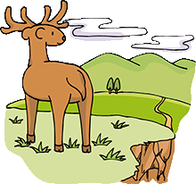 トナカイのイラスト