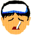 体調が悪い人のイラスト
