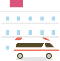 病院救急車