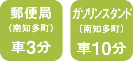 郵便局車で3分、ガソリンスタンド車で10分 スマートフォン用