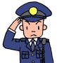 男性警察官イラスト