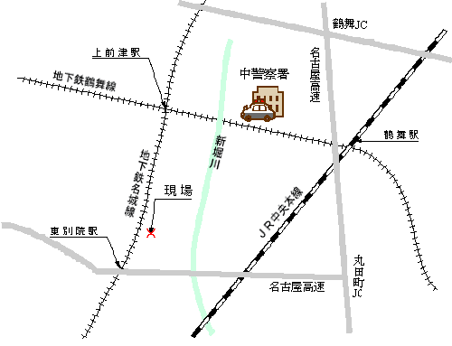 発生場所地図