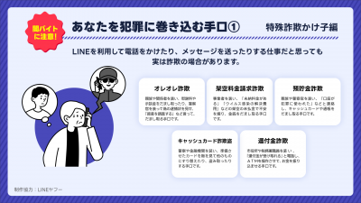 あなたを犯罪に巻き込む手口① 特殊詐欺かけ子編