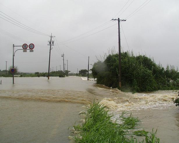 平成15年8月の洪水(豊川市三上町)