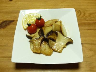 エリンギのバター醤油炒め