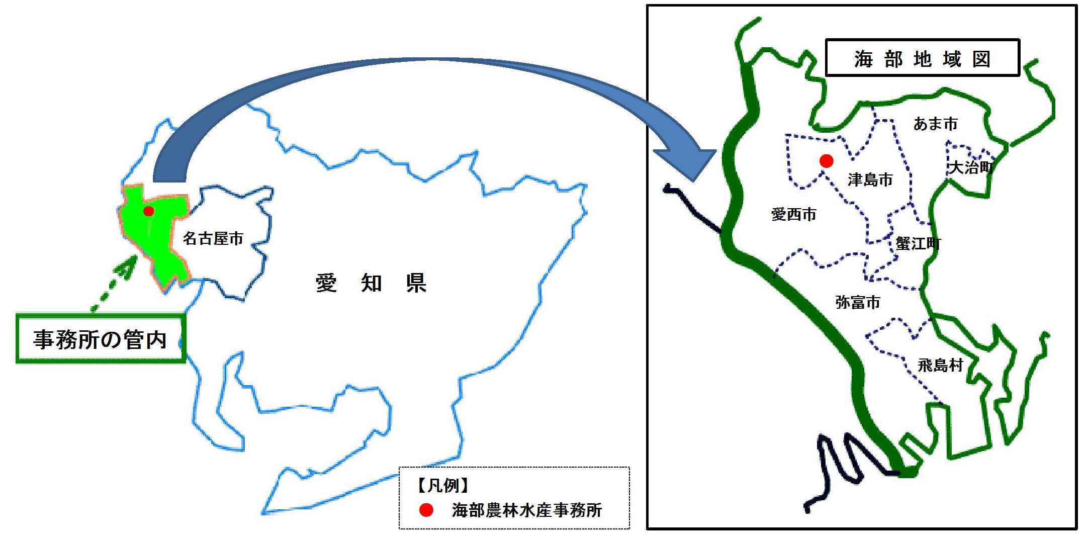 海部県内図