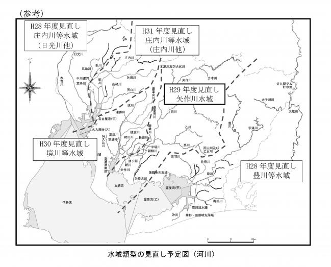 水域類型の見直し予定図（河川）