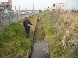 法面の草刈り