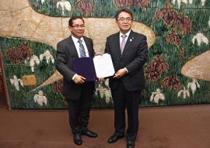 インドネシア共和国経済担当調整大臣府リザル次官が知事を訪問しました