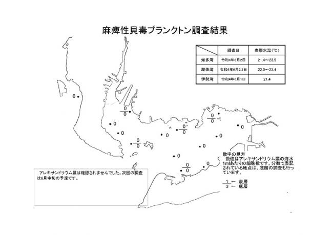 麻痺性貝毒プランクトン調査結果20220603