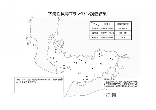 下痢性貝毒プランクトン調査結果20221107