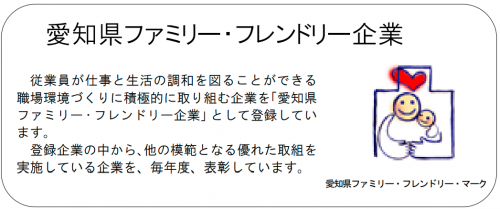 愛知県ファミリー・フレンドリー企業