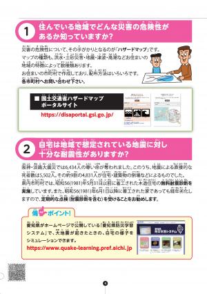 住んでいる地域でどんな災害の危険性があるか知っていますか？