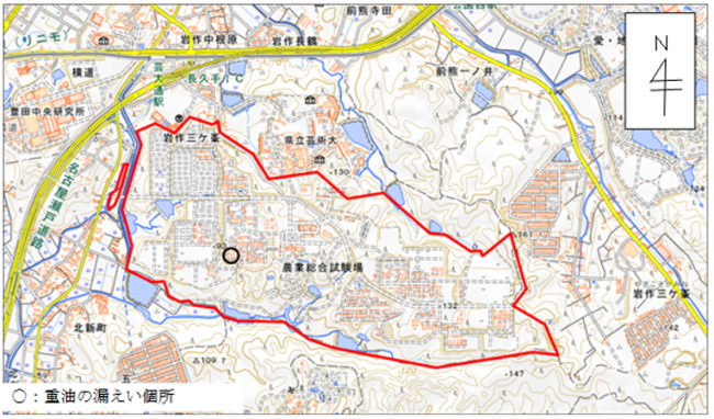 農業総合試験場　位置図