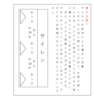 雨山ダム　立札内容