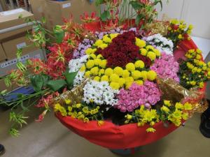 昨年度贈呈した花束