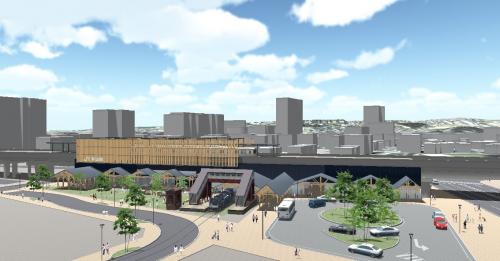JR半田駅前イメージパース（東側）の写真です