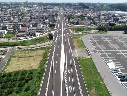 都市計画道路　大府東浦線（大府市内）の写真です