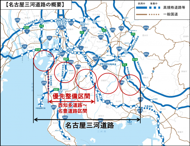 名古屋三河道路の概要