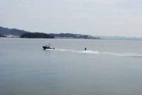 【蒲郡市】蒲郡港で水上スキー