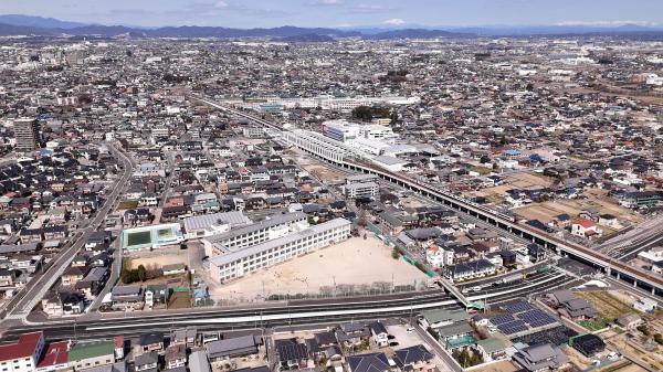 布袋駅及び一般国道155号