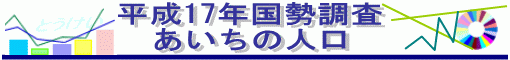 平成17年国勢調査　あいちの人口ロゴ