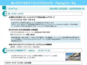あいちFlyingフォーラムのプログラム