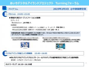 あいちTurningフォーラムのプログラム