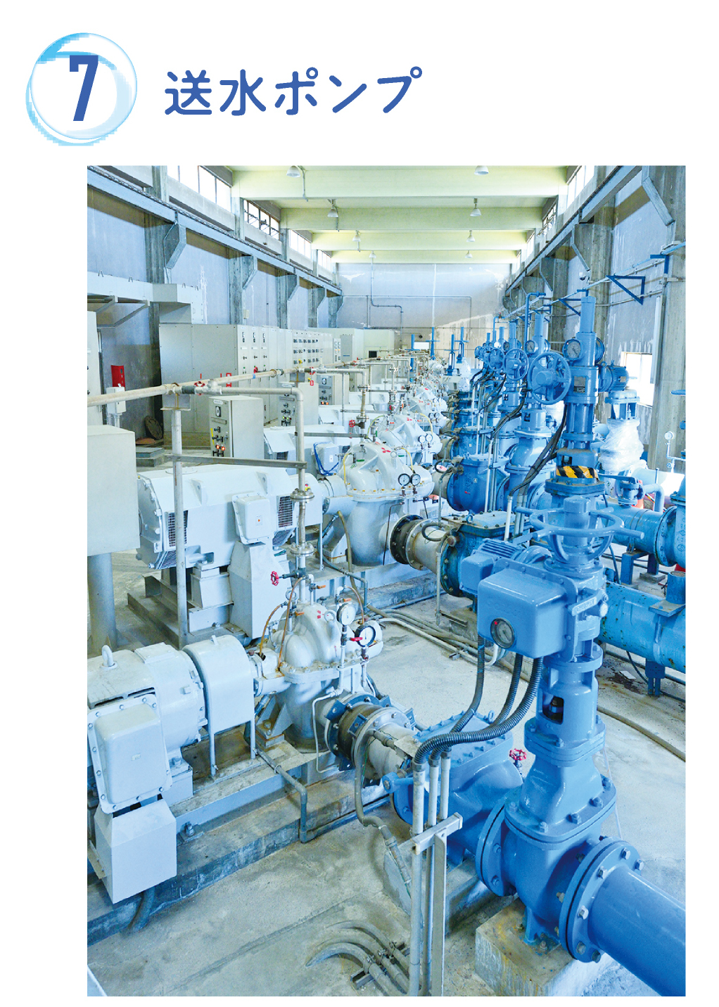 送水ポンプの写真