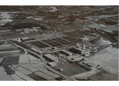 浄水場築造当時の写真