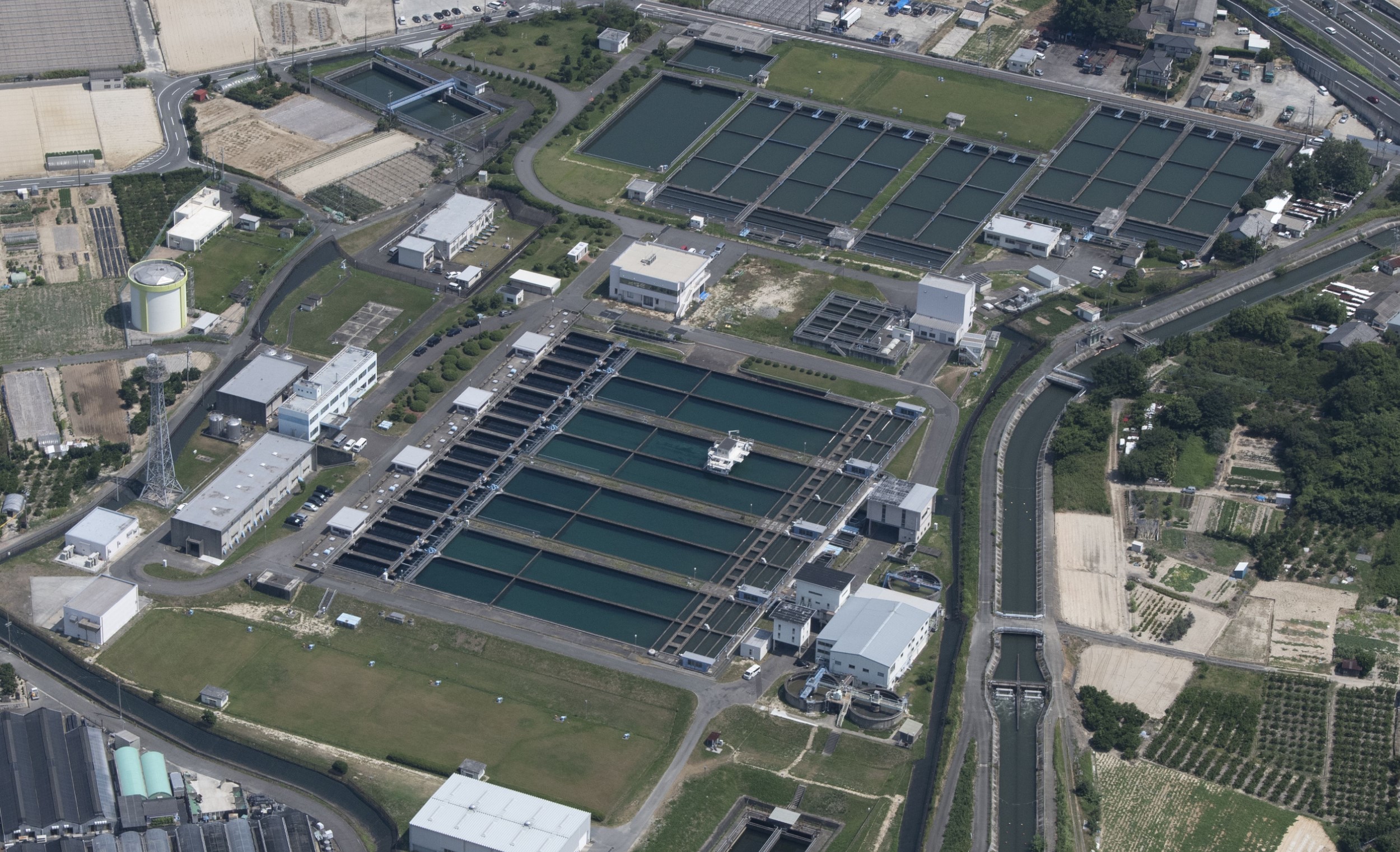 現在の浄水場写真