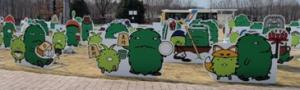 54市町村ご当地モリゾー・キッコロ看板の展示イメージ