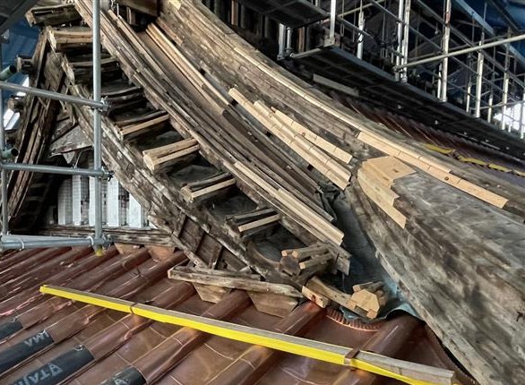 木下地の継ぎ接ぎ