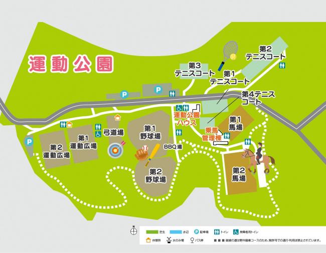 停電エリア（運動公園詳細図）