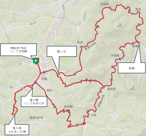 サイクリング走行ルート（予定）