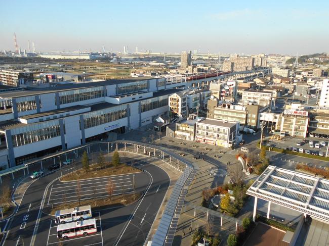 駅前広場の様子