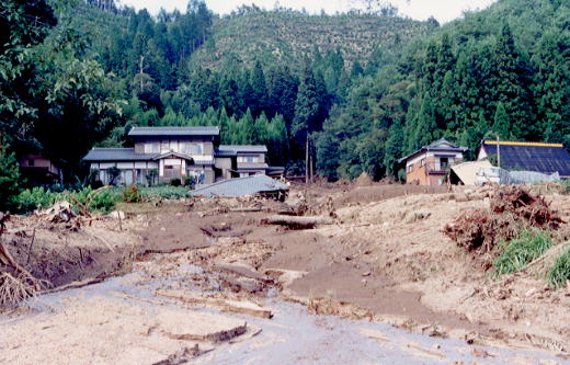 豊田市浅谷町地内 中屋洞の状況