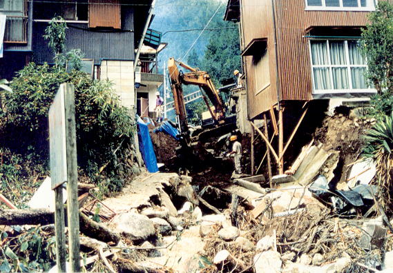 豊田市小渡町地内 寺山沢の状況です。