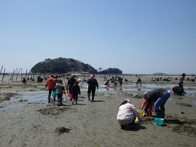 潮干狩り場（西尾市東幡豆）