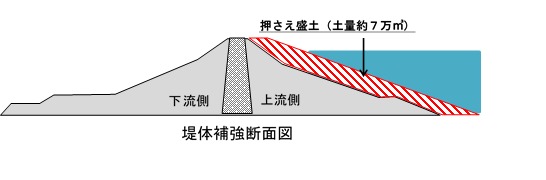 堤体の断面図です