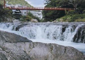 湯谷小滝とつり橋