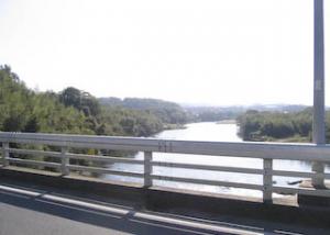 平戸橋から矢作川を望む