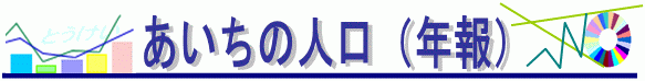 あいちの人口　年報