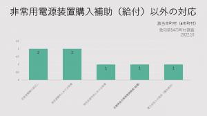 非常用電源装置購入補助（給付）以外の対応