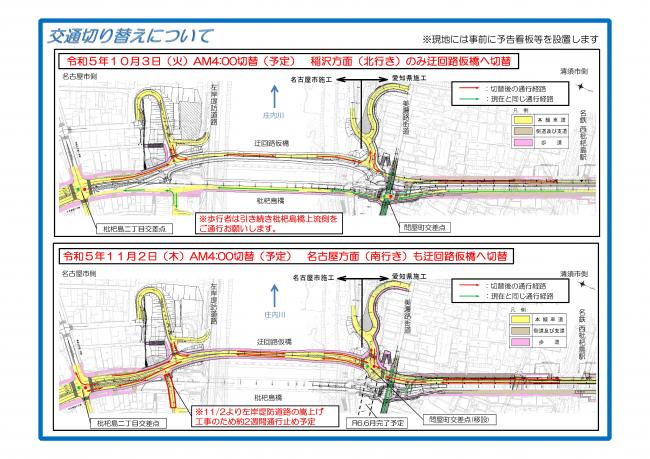 迂回路切替図