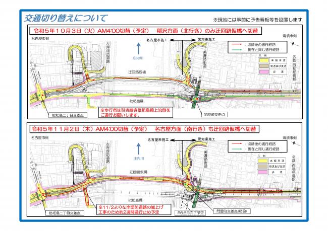 迂回路切替図