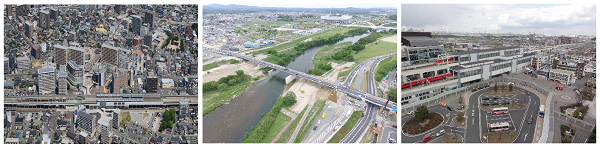 勝川駅前地区土地区画整理事業、豊田則定線 高橋、太田川駅付近連続立体交差事業